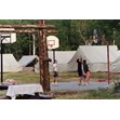 Group of campers playing basketball at Camp Solelim, ca. 1990. Ontario Jewish Archives, Blankenstein Family Heritage Centre, accession 2014-10-3.|